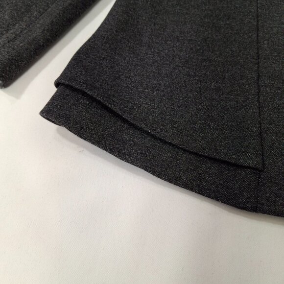 Womans Grey Business Career Suit Peplum Blazer Jacket Sz M Stretch Comfort - Picture 12 of 16